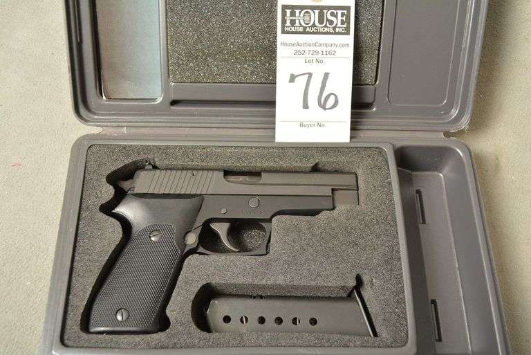 SIG SAUER Model P220 Handgun, cal. .44 Auto, 4.4" barrel, night sights, 2 magazines, factory case, mint condition, Ser #G279326 image