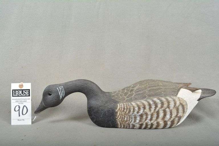 Brant decoy by Norman Hancock, Harkers Island, NC, dated May 2007, signed by the maker image