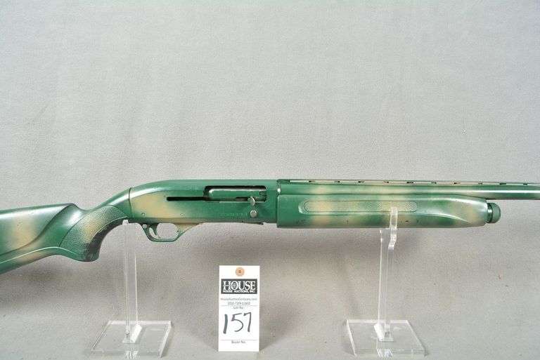 USSG Model SPR453 Shotgun, 12 ga., Semi-Auto, 29" barrel, made in Russia, home crafted camo finish, good condition, Ser #0715321518R image
