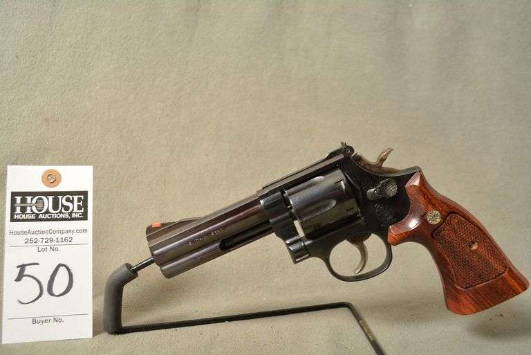 SMITH & WESSON Model 586 NC LAW ENFORCEMENT OFFICERS ASSOCIATION 25 ANNIVERSARY COMMEMORITE, 1962-1987 Handgun, cal. .357 MAG, 4" barrel in Original Factory Box, Ser #AJN5825 image