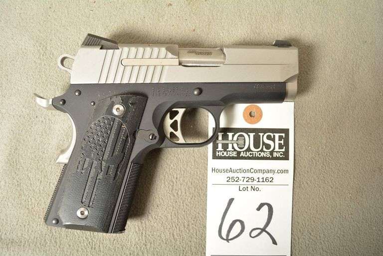 SIG SAUER Model 1911 Stainless Handgun, cal. .45 Auto Semi-Auto, 3" barrel with night sights and case, mint condition, Ser #GS87911 image