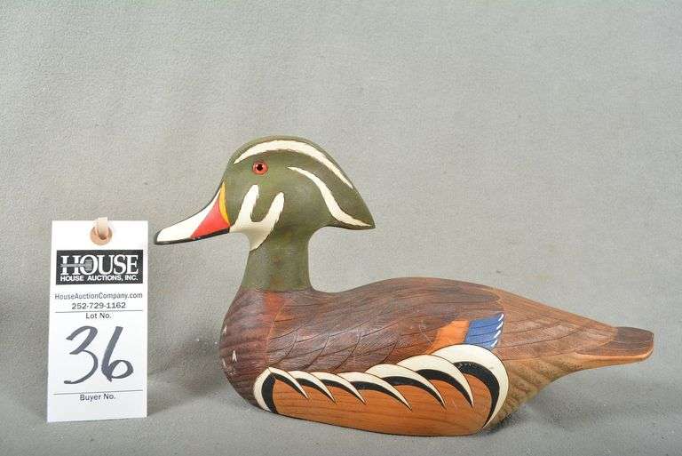 Wood Duck drake by J. Seals, dated 1995, signed by the maker, beautiful paint job