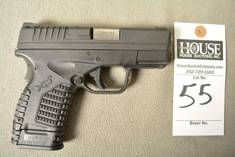 SPRINGFIELD ARMORY Model XP-9 Handgun, cal. .9 mm, Semi-Auto, 3.3" barrel with night sights and soft case, mint condition, Ser #S3990167 image