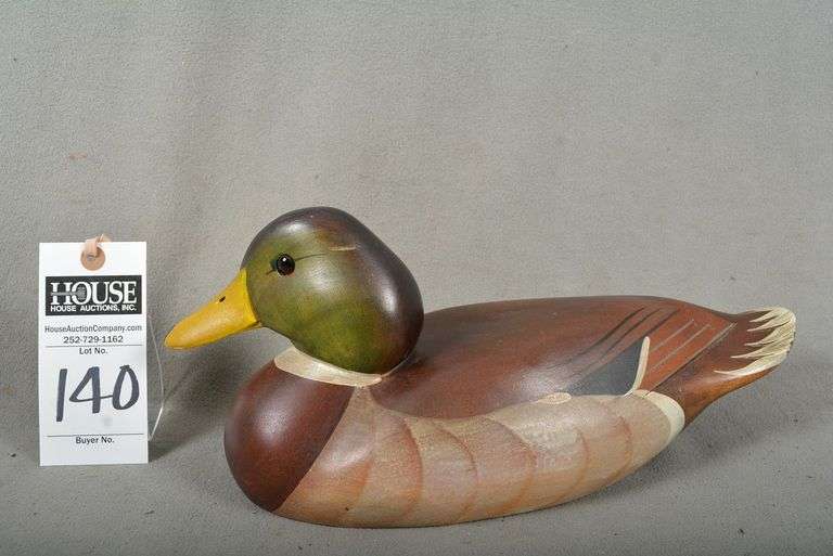 Mallard drake by K. Kulin, Swan Quarter, NC, dated 1982, signed by the maker image