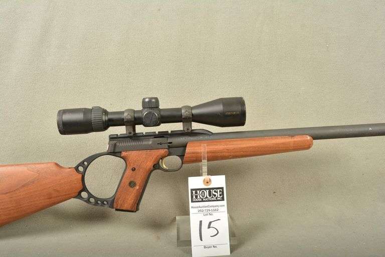 BROWNING Model BUCK MARK Rifle, cal. .22 LR Semi-Auto with stock, NIKON PRO STAFF Scope, 3-9x40, with 3 magazines, 18" barrel, excellent condition, Ser #213MZ01174 image