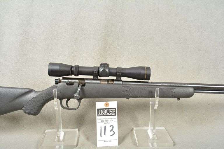 MARLIN Model 83TS Rifle, cal. .22 WMR, 22" barrel, with LEUPOLD Scope 2-7x33, composite stock, mint condition, Ser #99371065 image