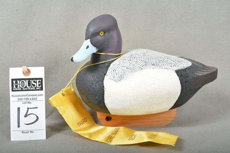 Scaup Drake by K. Lowe, Snow Hill, NC, dated 10-2006, signed by the maker