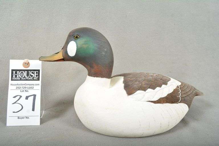 Golden Eye drake by Bill Ellis, dated 1996, made especially for Smithfield Ducks Unlimited