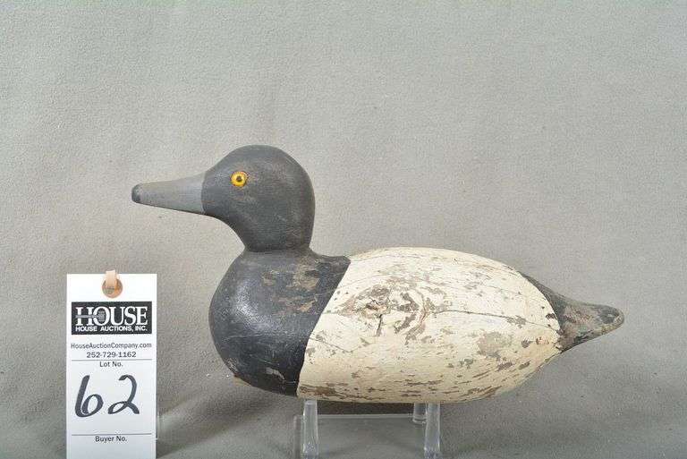 Scaup drake by Mason Decoy Factory, re-headed with Ocracoke rigging image