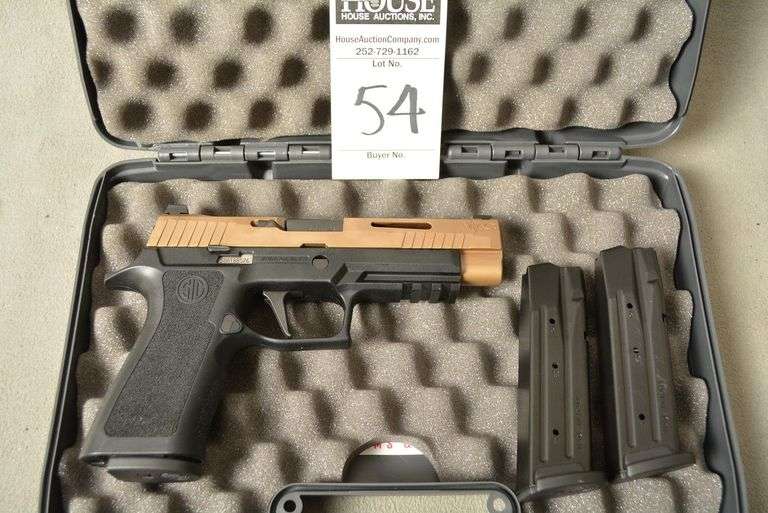 SIG SAUER Model P320 Handgun, cal. .9 mm, 4.7" barrel, with 3 magazines, night sights and Original Factory Case, New-appears unfired, Ser #58A188526 image