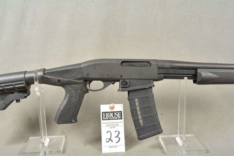 REMINGTON Model 7615 Rifle, cal. 5.56 Pump Rifle with box and magazine, few small rust spots end of barrel, collapsible stock, 17" barrel, good condition, Ser #B8550032 image