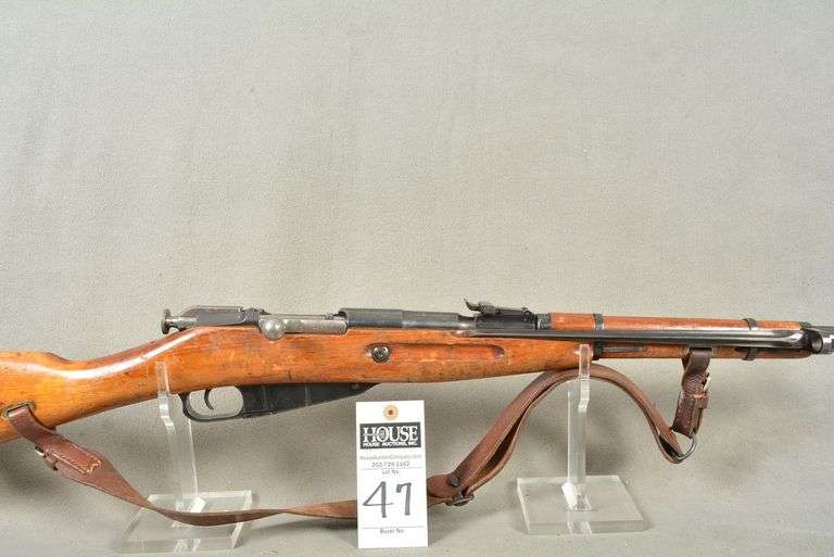 SKS Style Rifle, likely cal. 7.62x39 mm, Bolt Action with Folding Bayonet, dated 1954, 20" barrel, fair condition, Ser #GR852 image
