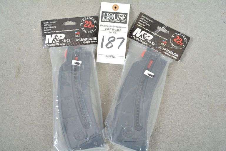 2 SMITH & WESSON M&P 15-22 magazines, .22 cal. 25 rds, NO PISTOL image