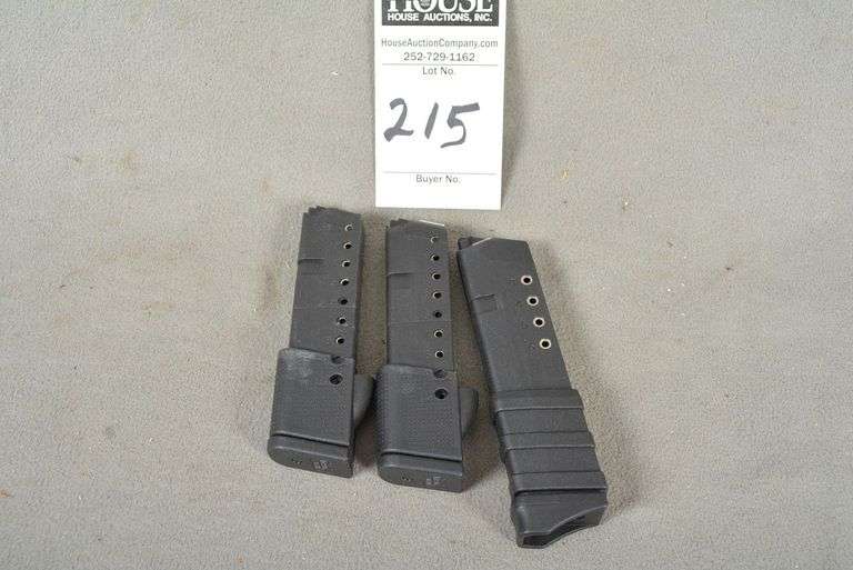 3 Magazines, (2) 10 rd PRO MAG and (1) 6 rd PRO MAG, caliber unmarked, NO PISTOL image