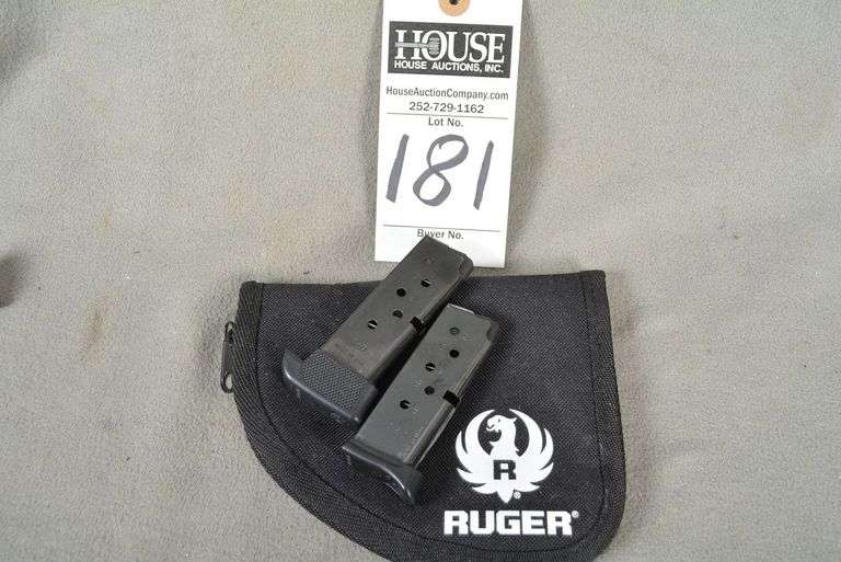 1 RUGER Pistol Soft Case and 2 RUGER .380 6 Rd magazines, NO PISTOL image