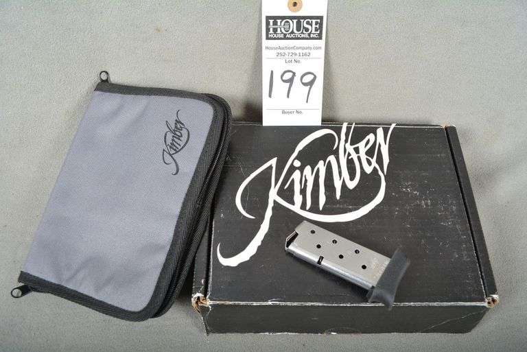 1 KIMBER Cardboard Pistol Box, 1 KIMBER  9 mm magazine - 6 rd magazine & 1 KIMBER soft pistol case, NO PISTOL image