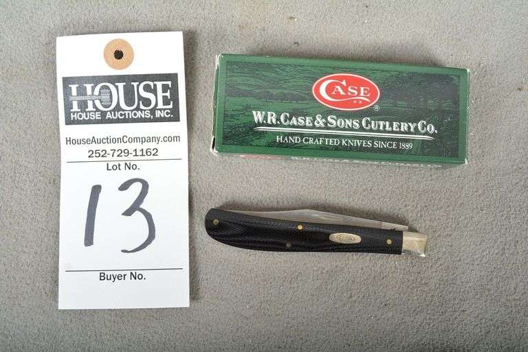 CASE Slimline Trapper Utility Knife (2009), Black, 3 1/4" blade, NIB image