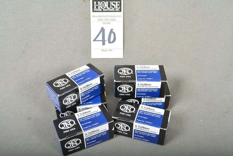 6 Boxes 5.7x28 mm, FN, 50 rds per box image