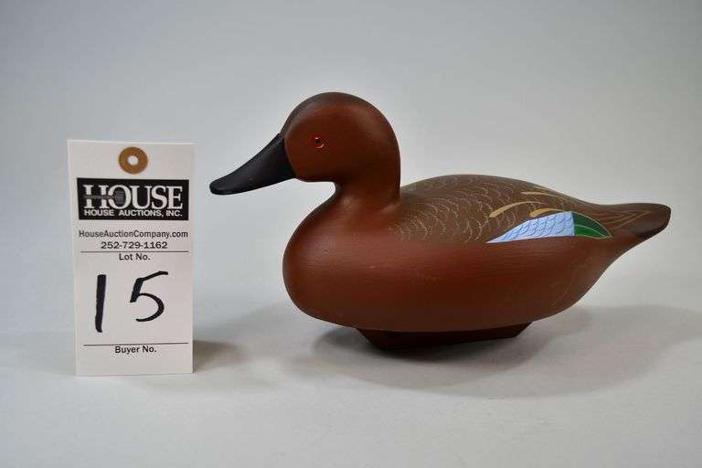 Cinnamon Teal, drake, Carver: Charles Bryan, Middle River, MD. Well- known hunter & carver in the Susquehanna Flats region of upper Maryland. image