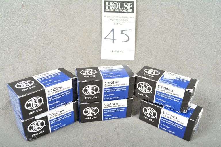 6 Boxes 5.7x28 FN, 50 rds per box image