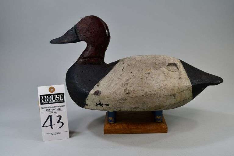 Canvasback, drake, Carver: Linwood Dudley, Knotts Island, NC. image