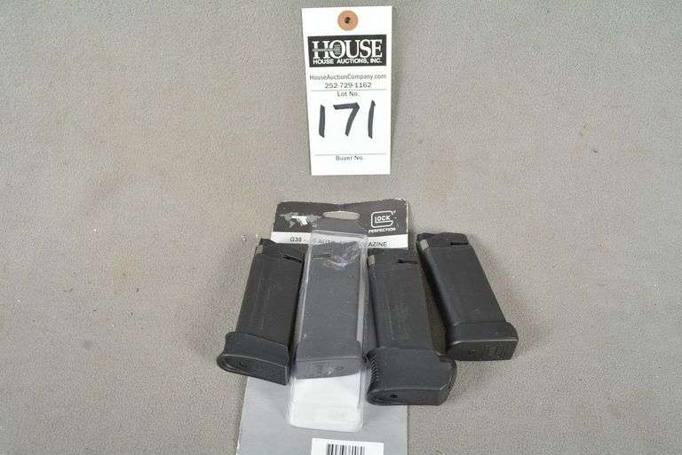 4 GLOCK magazines, 6 rds .45 cal, NO PISTOL image