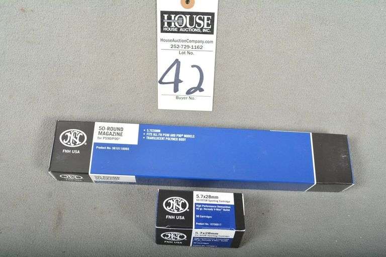 1 FN 50 round magazine for PS 90/P90, 1 Box 5.7x28 mm FN Ammo (50 rds) image