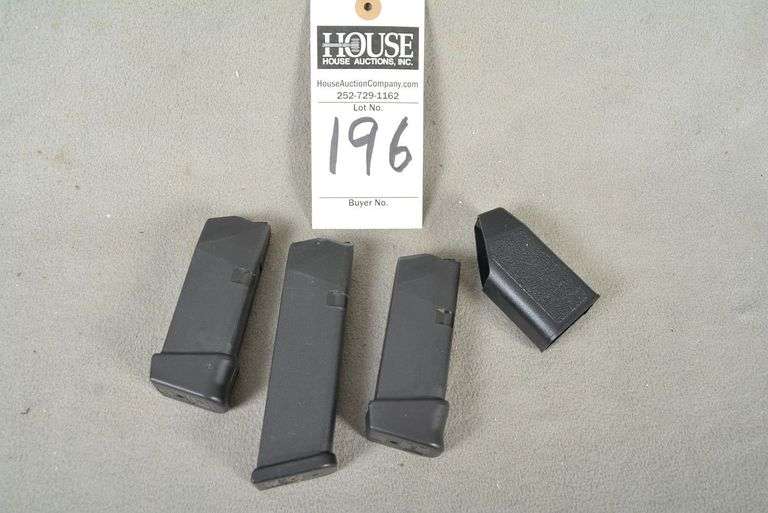 3 GLOCK magazines, (2) 9 rd .40 cal and (1) 10 rd .40 cal, 1 GLOCK magazine loader, NO PISTOL image