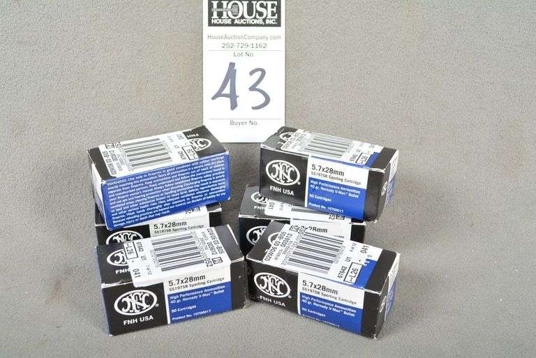 6 Boxes 5.7x28 FN, 50 rds per box image