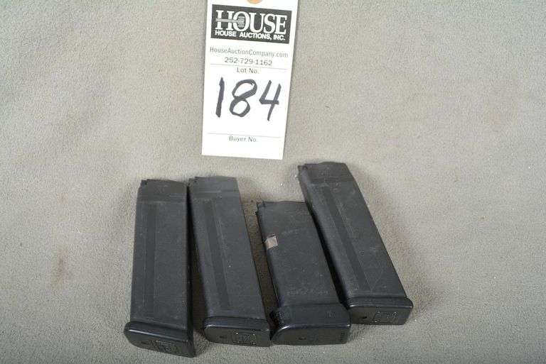 4 GLOCK Magazines, (3) .45 cal. 13 rd and (1) .45 cal. 10 rd, NO PISTOL image