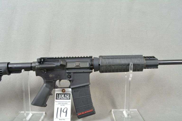 PALMETTO STATE ARMORY Model PA-15 MULTI, cal. .300 Blackout, AR Style, with collapsible stock, 19 inch barrel, flash suppressor, mint condition, Ser #PI003464 image