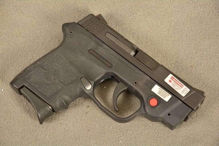 SMITH & WESSON Model M&P BODYGUARD, New in original factory case with CRIMSON TRACE SIGHTS and two magazines, Cal. .380 Auto Semi-Auto Handgun, 2.75" barrel, Ser #KEE4883