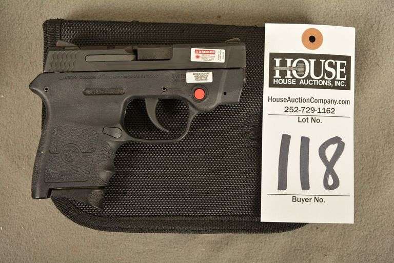 SMITH & WESSON Model M&P BODYGUARD, New in original factory case with CRIMSON TRACE SIGHTS and two magazines, Cal. .380 Auto Semi-Auto Handgun, 2.75" barrel, Ser #KEE4883