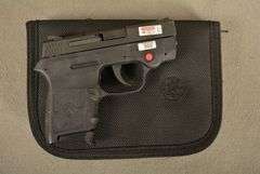 SMITH & WESSON Model M&P BODYGUARD, New in original factory case with CRIMSON TRACE SIGHTS and two magazines, Cal. .380 Auto Semi-Auto Handgun, 2.75" barrel, Ser #KEE4883