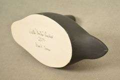 Rare Walter "Brother" Gaskill Black Swan, half-size signed by the maker, dated 2019. Inscribed on the bottom: WALTER "BROTHER" GASKILL, 2019, BLACK SWAN. One of the very few Black Swan decoys made by Brother Gaskill.