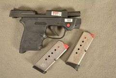 SMITH & WESSON Model M&P BODYGUARD, New in original factory case with CRIMSON TRACE SIGHTS and two magazines, Cal. .380 Auto Semi-Auto Handgun, 2.75" barrel, Ser #KEE4883