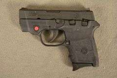 SMITH & WESSON Model M&P BODYGUARD, New in original factory case with CRIMSON TRACE SIGHTS and two magazines, Cal. .380 Auto Semi-Auto Handgun, 2.75" barrel, Ser #KEE4883
