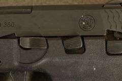 SMITH & WESSON Model M&P BODYGUARD, New in original factory case with CRIMSON TRACE SIGHTS and two magazines, Cal. .380 Auto Semi-Auto Handgun, 2.75" barrel, Ser #KEE4883