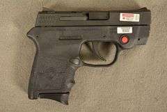 SMITH & WESSON Model M&P BODYGUARD, New in original factory case with CRIMSON TRACE SIGHTS and two magazines, Cal. .380 Auto Semi-Auto Handgun, 2.75" barrel, Ser #KEE4883