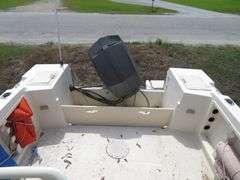 1992  KEY WEST 20 foot with CUDDY CABIN, with electronics, portable toilet, accessories, with 175 HP MARINER Outboard Motor, Hull ID  KWEWA189E292, with EZ LOADER Galvanized Trailer