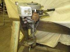 Early Vintage JOHNSON 2 Cylinder, very very old, rare Outboard Motor, Very Good external condition - LOOK AT ALL PHOTOS - Located at 1235 Belangia Road, Havelock, NC