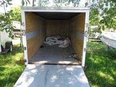 2019 ROCK SOLID CARGO ENCLOSED TRAILER, 7 ft. wide x 16 ft. long, approx. 6 ft tall inside, no leaks, excellent condition, VIN  7H2BE1625KD008183