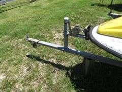 BOMBARDIER  SEADOO Jetski with LONG Galvanizrd Trailer, operational condition unknown, needs battery