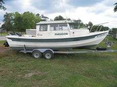 1999  C - DORY  CRUISER, 22 foot fiberglass with Cabin, with twin MERCURY 30 hp FOUR STROKE OUTBOARDS, boat in very good condition, one outboard runs as should, other outboard unknow, Hull ID DOR22812G899 , with Boat Trailer