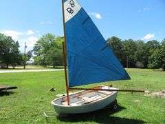 8 foot SAILING DINGY with OARS