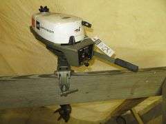 Vintage JOHNSON  2 HP, 2 Stroke               Outboard Motor, Very Good external condition - LOOK AT ALL PHOTOS - Located at 1235 Belangia Road, Havelock, NC