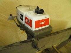 Vintage JOHNSON  2 HP, 2 Stroke               Outboard Motor, Very Good external condition - LOOK AT ALL PHOTOS - Located at 1235 Belangia Road, Havelock, NC
