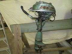 Early Vintage JOHNSON 4 or 5 hp, very old, rare Outboard Motor, Very Good external condition - LOOK AT ALL PHOTOS - Located at 1235 Belangia Road, Havelock, NC
