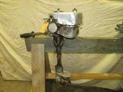 Early Vintage JOHNSON Model 300, mfd date of 1935, 3.7 hp, rare Outboard Motor, Very Good external condition - LOOK AT ALL PHOTOS - Located at 1235 Belangia Road, Havelock, NC