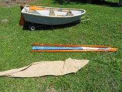8 foot SAILING DINGY with OARS